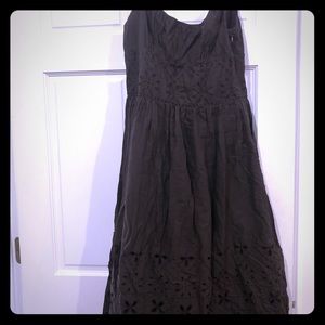 Brown Spaghetti Strap Sundresss